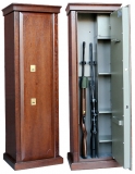 Элитный оружейный сейф Заслон D с отделкой шпоном дуба.